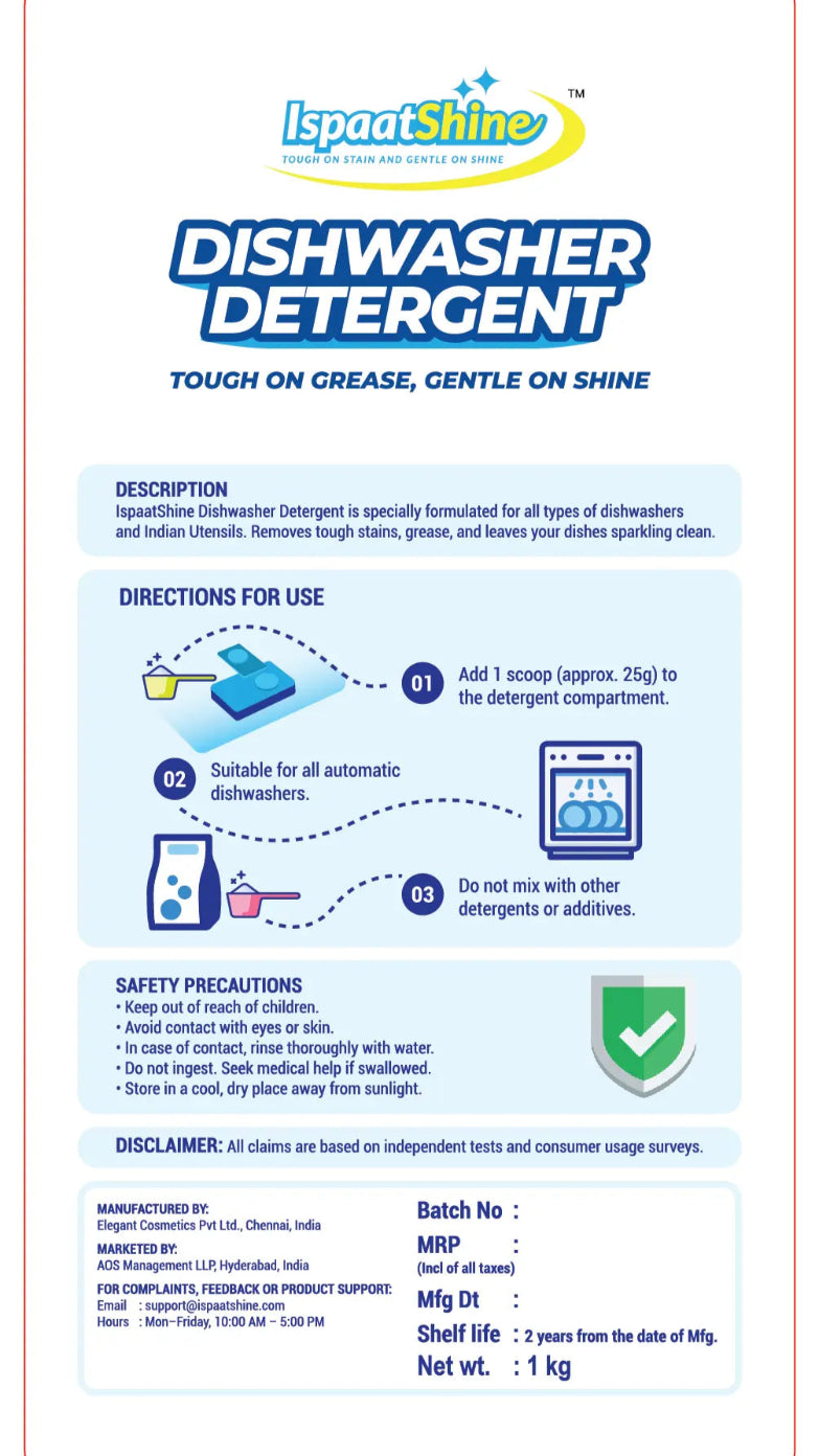 Ispaat Shine Dishwasher Detergent